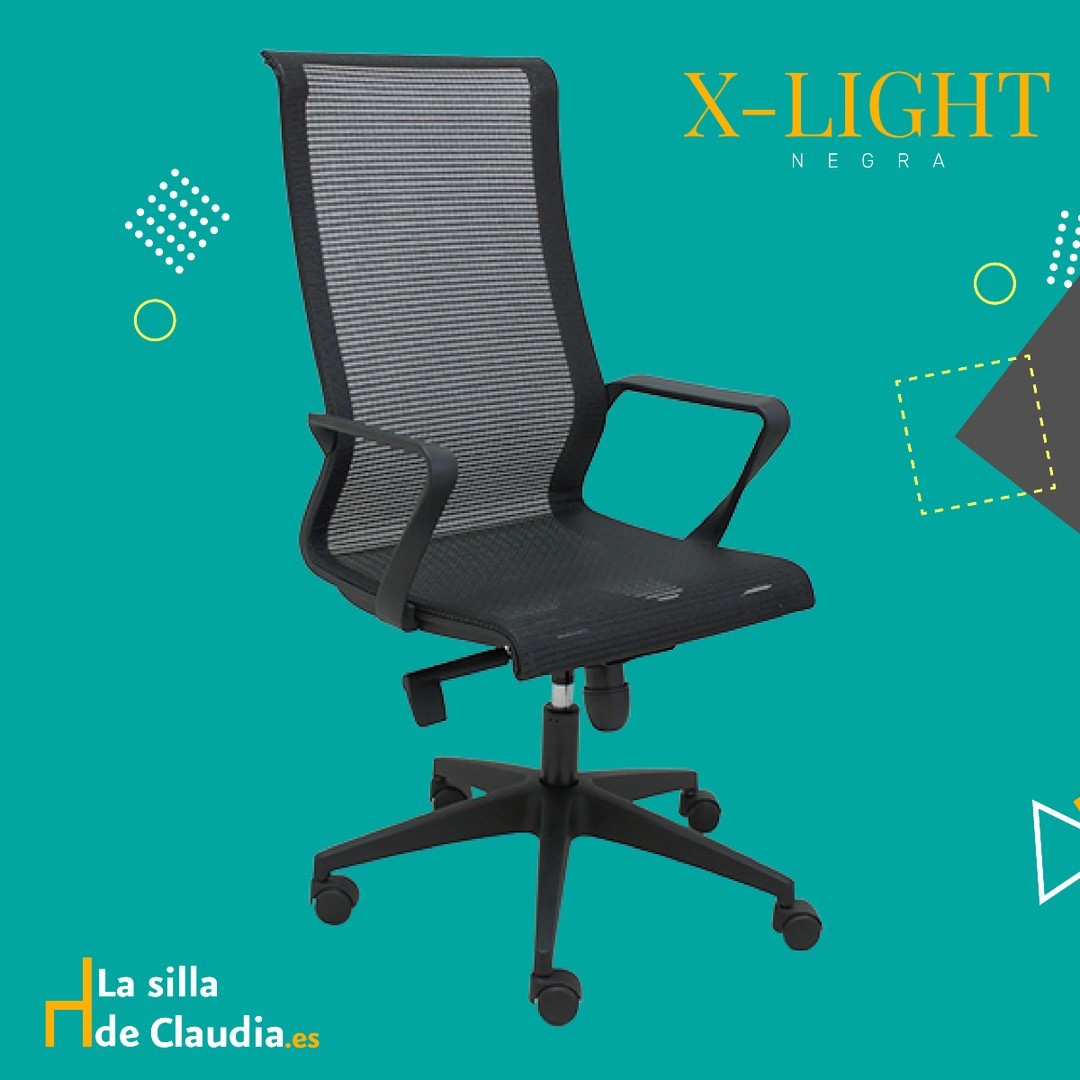 🖤 Novedad 2025: Comodidad y funcionalidad en negro. 🖤 La Silla Giratoria X LIGHT Negra redefine el concepto de confort en oficinas modernas, fusionando estética y ergonomía en un solo modelo. 🔸 Estructura de nylon reforzado con un 30% de fibra para una gran resistencia y ligereza excepcional. 🔸 Malla técnica negra en asiento y respaldo para una excelente transpirabilidad y comodidad durante todo el día. 🔸 Ideal para entornos de trabajo, oficinas y salas de reuniones. 🌟 Una silla diseñada para tu confort y estilo. 🛒 ¡Hazla tuya hoy mismo en La Silla de Claudia! #SillaXLightNegra #Novedad2025 #DiseñoYErgonomía #ComodidadEnElTrabajo #SillaDeOficina #EspaciosModernos