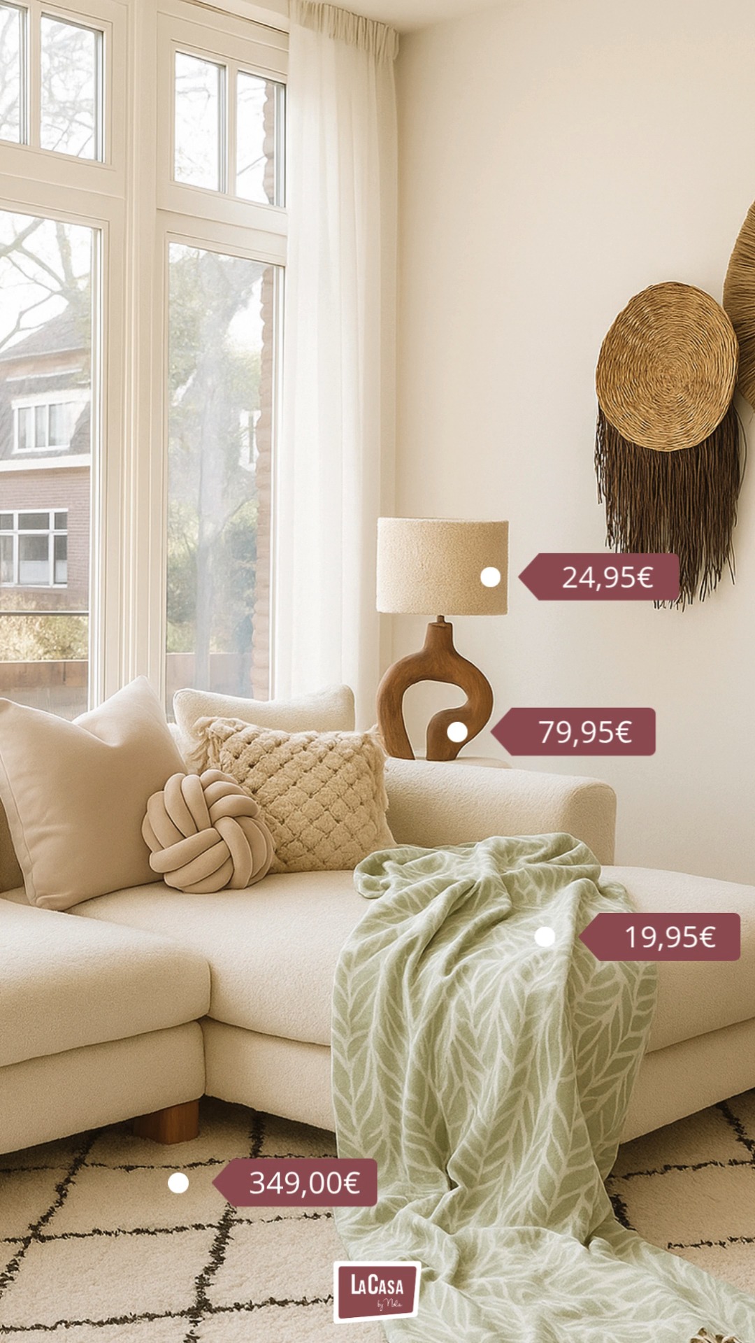 En LaCasa by Nola, nuestra manta de algodón con diseño de hojas, la lámpara de madera con forma orgánica y la alfombra de lana artesanal se unen en este rincón para crear un espacio lleno de calma, armonía y calidez. 🥰
Descubre más en lacasabynola.com
----
At LaCasa by Nola, our cotton throw with a leaf design, organic-shaped wooden lamp, and handcrafted wool rug come together in this corner to create a space filled with calm, harmony, and warmth. 🥰
Discover more at lacasabynola.com
-
-
-
#lacasabynola #tiendaonline #onlineshopping #decoracion #decor #HomeStyle
#InteriorDesign
